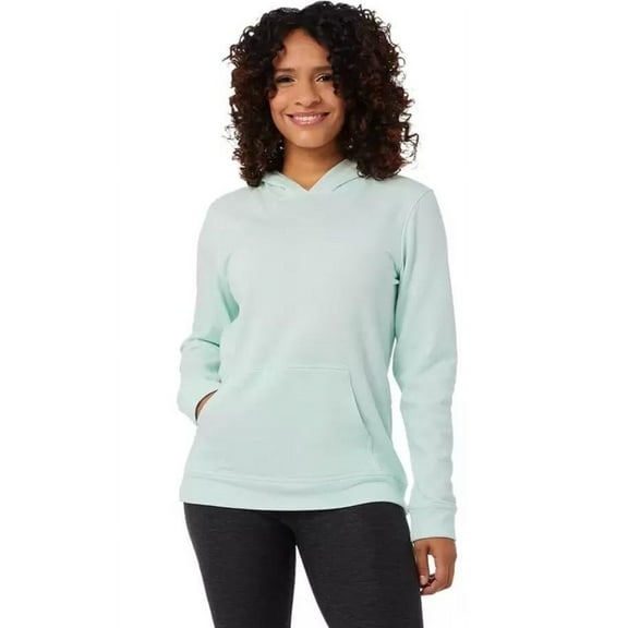 32 Degrees Ladies' Size Large Hooded Pullover, Soothing Sea (Green)