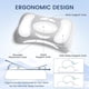 thumbnail image 3 of Almohada Memory Foam para Dormir Profundamente con , Almohada Ergonómica Ortopedica Cervical para Dormir de Presión Cero, Aliviar el Dolor, 3 of 9