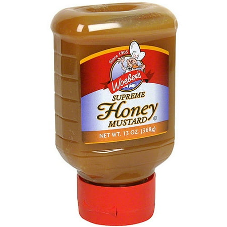 Woeber's Supreme Honey Mustard, 13 oz (Pack of 6)