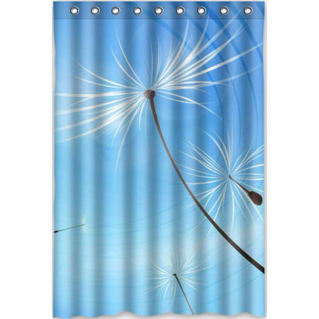 ABPHQTO Cortina de ducha de diente de león Cortina de ducha impermeable 120x180 cm