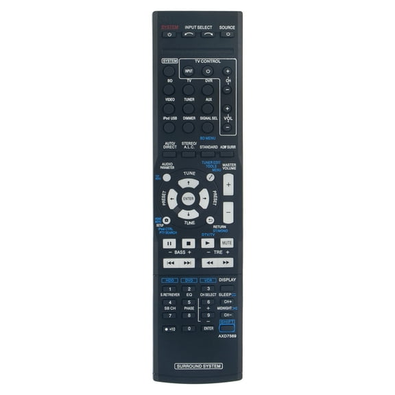 AXD7569 Replaced Remote Control for Pioneer AV Receiver S-DV595T HTP-610 S-SWR600 HTP-FS510 S-SWR500FS HTP-SB510 S-SB510 HTP-710 SX-SWR2