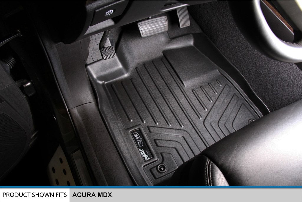 SMARTLINER Custom Fit Floor Mats 1st Row Liner Set Black for 2007-2013 Acura MDX All Models SMARTLINER Custom Fit Floor Mats 1st Row Liner Set Black for 2007-2013 Acura MDX All Models