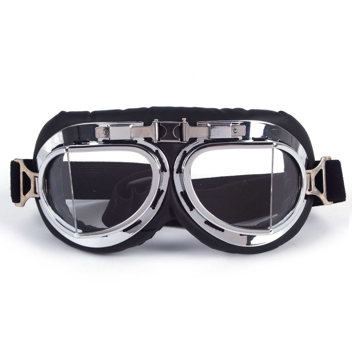 C.F.GOGGLE Ski Goggles Vintage Motorcycle Scooter Open Face Visor UV