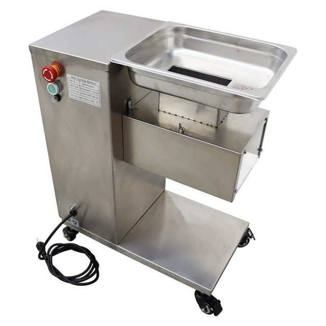 QE Type Commercial Meat Cutting Machine Electric Meat Slicer 8mm Blade 500Kg/H