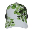 thumbnail image 2 of Picia Watercolor Green Leaves Pattern Trucker Hat,Baseball Cap,Sun Protection Cap,Stylish Headwear,Leisure Cap,Outdoor Sports Cap, 2 of 7