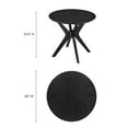 thumbnail image 3 of Modway Crossroads 24in Round Wood Side Table Ash Wood Veneer in Black, 3 of 8