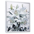 thumbnail image 2 of Designart "Serenade Beauty Of White Lilies II" Lilies Floater Framed Canvas Art Print, 2 of 5