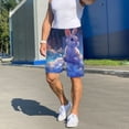 thumbnail image 5 of Bixox Men's Cloud Cute Rabbit printed lightweight casual shorts, soft sleep shorts with pockets., 5 of 5