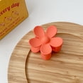 thumbnail image 1 of Pinza para el pelo con forma de flor esmerilada de color caramelo de verano para mujer, 1 of 6