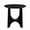 Black, variant on Round End Table, 25" Round Side Table, Round Side Tables Living Room, Accent Table for Bedroom(Black)