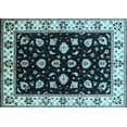 thumbnail image 1 of Ahgly Company Indoor Rectangle Oriental Light Blue Traditional Area Rugs, 2' x 3', 1 of 4