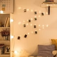 thumbnail image 2 of QUTETN 50LEDs Photo String Light, Warm White 16.4ft Battery Powered Fairy Light with 52 Clear Clips & 10 Hooks On Wall for Hanging Picture Dorm Bedroom Party, 2 of 4