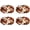 Hot Cocoa, variant on 4 Balls Yarn,100% Polyester Jelly Bean POM-POM Ball Yarn for Crochet Knitting Blanket Mat Pet Nest 600g