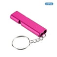thumbnail image 3 of Uxcell Survival Whistle, Double Tubes Whistles Super Loud, Rose, 2 Pack, 3 of 5