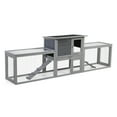 thumbnail image 2 of Large three box rabbit cage,for Indoor and Outdoor Use, Gray, 2 of 9