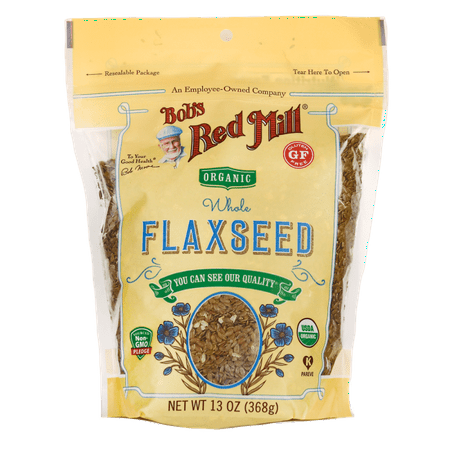 Bob's Red Mill Organic Whole Flaxseed 13 oz Pkg (Best Time To Take Flaxseed)