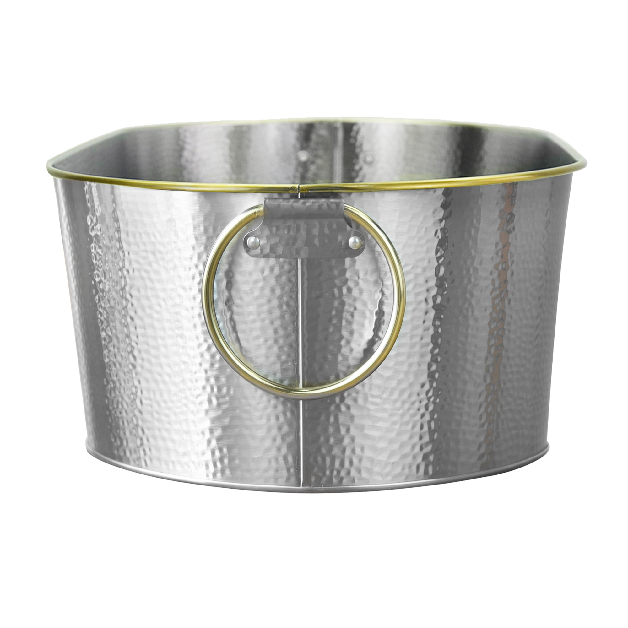 Better Homes & Gardens Stainless Steel Hammered Oval Tub, 20.27 in x 11.22 in