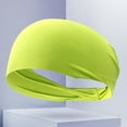 thumbnail image 4 of Frente Sweatband Antideslizante Transpirable para Hombres Mujeres (Amarillo Fluorescente), 4 of 6