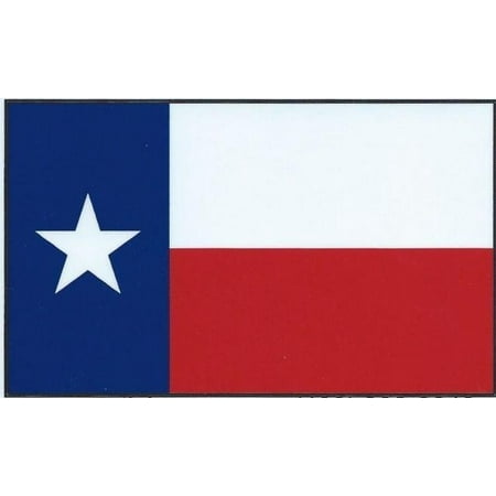 State Flag Bumper Sticker - 5in x 3in Black Border Texas State Flag Bumper Sticker Decal Car Stickers Decals