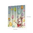 thumbnail image 2 of RKSTN Polyester Bath Curtain Fabric Digital Printing Light Green Easter Series Waterproof Shower Curtain Fabric Polyester, 2 of 7