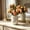 66#Orange, variant on Artificial Peony Flowers, Vintage Floral Bouquet With Realistic Budding Bloom Design And Flexible Arrangement Feature, Decorative Flower Accent for Home Table Wedding Party Events