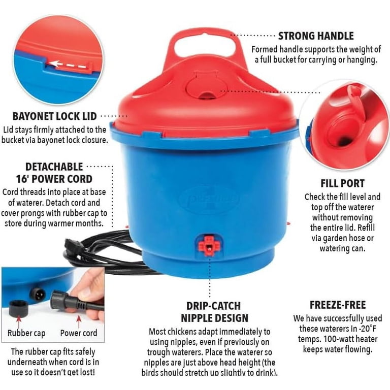 Farm Innovators Heated Poultry Replacement Fount Top