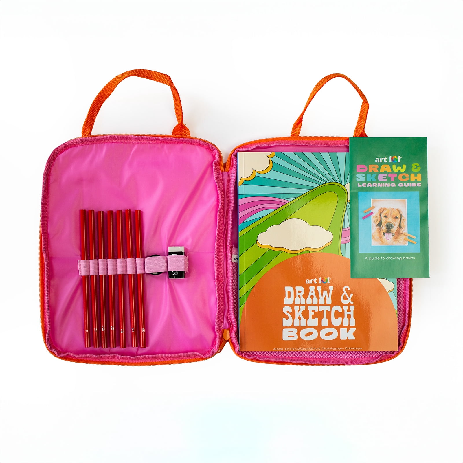 Art 101 Draw and Sketch Anywhere Activity Kit with 12 Pieces, Drawing Set, for Child Ages 8+