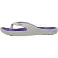 thumbnail image 5 of ABSOLUTE FOOTWEAR Ladies Womens Summer Holiday Beach Pool Flip Flops Sandals - White / Purple - US 7, 5 of 7