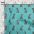 thumbnail image 1 of oneOone Tissu en Coton Flex Imprimé Ikat Chat 1 Yard 40 Pouces de Large, 1 of 4