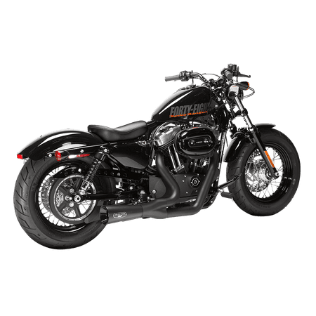 Sportster Exhausts - MAGNAFLOW - 7213202 - Sportster F-Bomb 2 Into 1 Exhaust Black/Black XL 04-17
