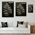 thumbnail image 4 of Designart "Ferns Bronze euphony I" Floral & Botanical Print on Natural Pine Wood, 4 of 5