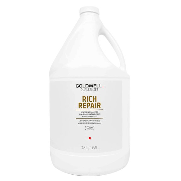 Goldwell Dualsenses Rich Repair Restoring Shampoo, 128 oz, Pack of 1 w/ Sleek Teasing Comb