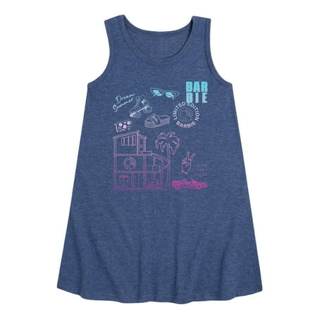 

Barbie - Dream Summer - 1959 Original - Living the Dream - Barbie Dream House - Toddler and Youth Girls A-line Dress