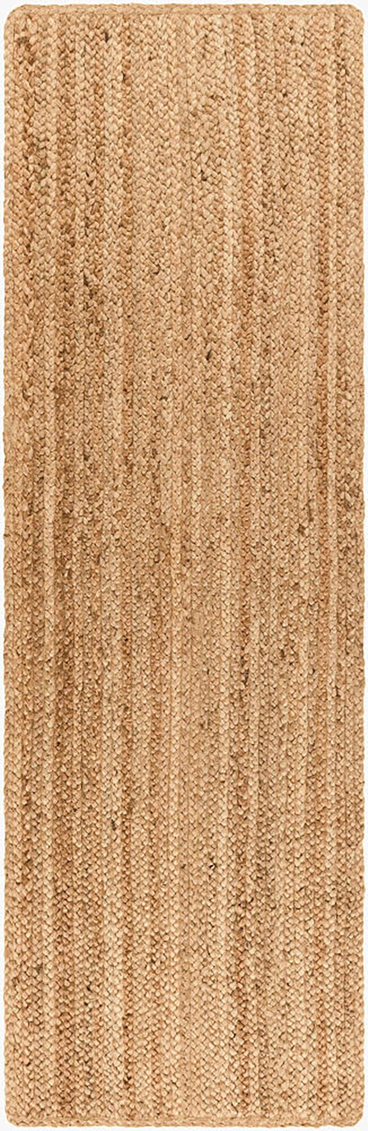 Hauteloom Shippagan Sea Grass Jute Rug - Natural Fiber Area Rug - Natural Farmhouse Look Carpet - Rattan Wicker Look Carpet - Brown, Light Beige, Cream - 8' Round