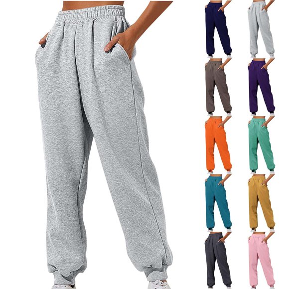 EQWLJWE Loose Sweatpants Joggers for Women Plus Size Clearance High Waisted Baggy Sweatpants 2023 Fall Jogger Pants Y2k Trendy Athletic Trousers with Pockets Joggers for Women Plus Size Halloween