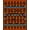 Orange Red Multi, Pattern 3, variant on ODIKA Alfombra Gamepad Motif Border Icons Gamer Glowing Cracked Field Stain Resistant Low Profile for Dorm Room, Small Living Apartment