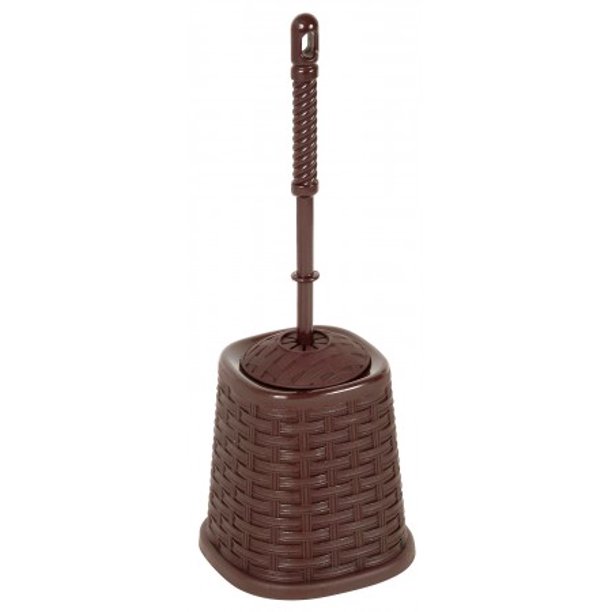 Superio Toilet Bowl Brush, Wicker Style, (Brown)