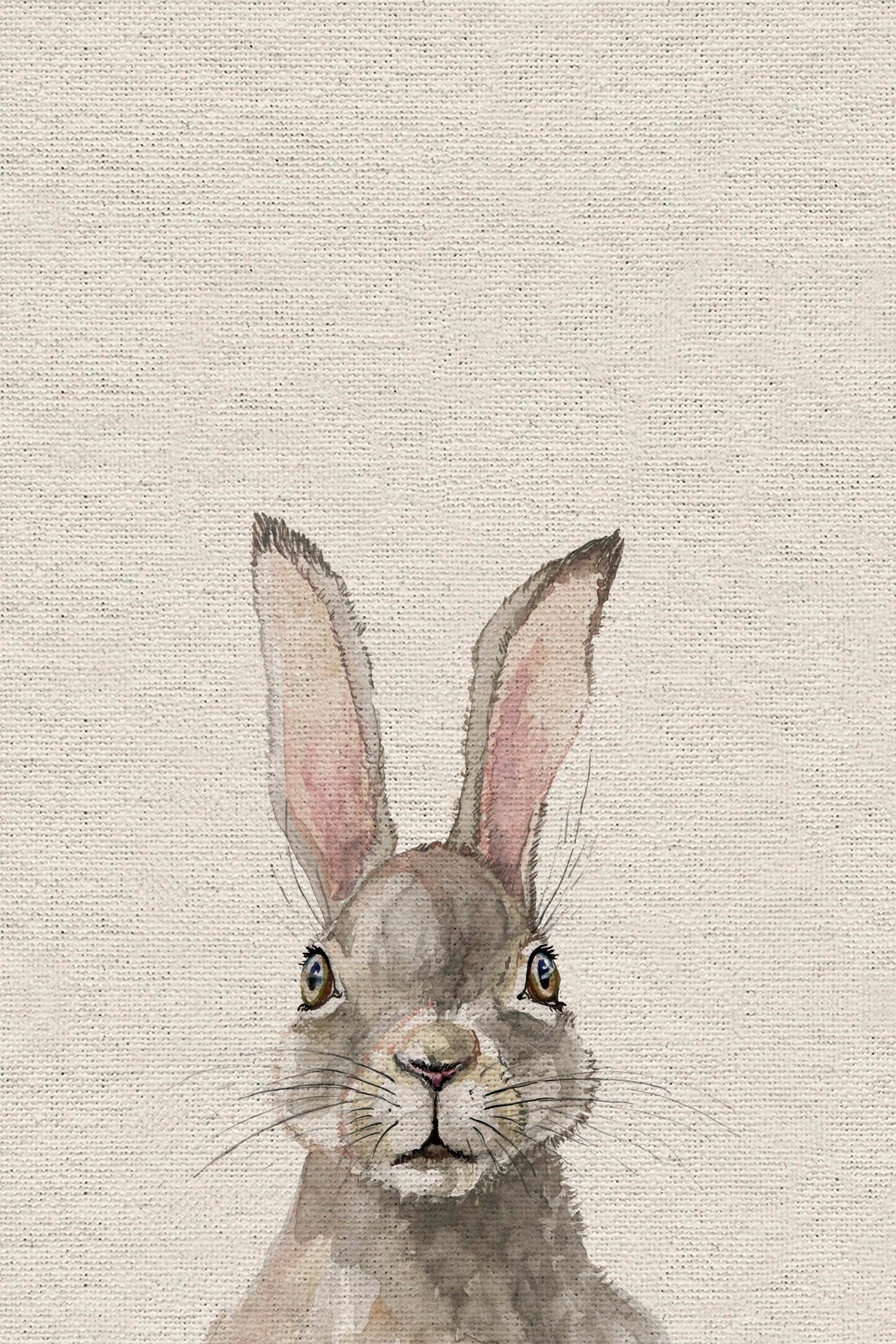 Lapin Gris III Painting Print on Wrapped Canvas