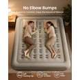 thumbnail image 2 of Air Mattress King with Built in Pump, Inflatable Mattress Blow Up Mattress 18 Raised Comfort,Upgraded Surface Portable Bed, Air Bed for Home, Guest, Camping, Colchone Inflable, 650 lbs, 2 of 8