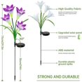 thumbnail image 3 of Solar Garden Stake Lights,2 Pack With 8 Lily, Purple And White, 3 of 5