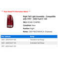 thumbnail image 2 of Right Tail Light Assembly - Compatible with 1997 - 2003 Ford F-150 1998 1999 2000 2001 2002, 2 of 2