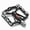 Black, variant on ROCKBROS Mountain Road Bike Pedals Bicycle Pedals Flat Platform Aluminum Alloy 4 Bearings 9/16"