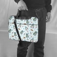 thumbnail image 5 of Lsque Winter Wonderland Light Blue Pattern Laptop Bag – Portable & Slim Single-Shoulder Computer Case with Adjustable Strap, Protective, Lightweight for 13”/14”/15.6” Laptops, 5 of 8