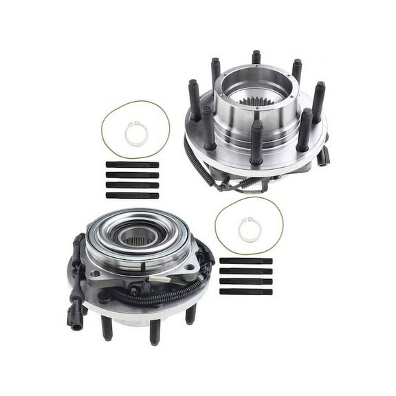 Front Wheel Hub Assembly Set 2 - Compatible with 2005 - 2010 Ford F-250 Super Duty 2006 2007 2008 2009