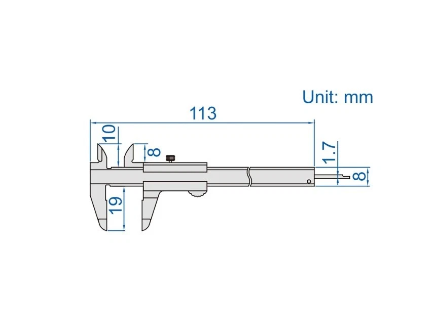 1204-70 Insize 0 - 70 mm Mini Vernier Caliper