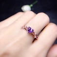 thumbnail image 5 of Divine_creation 2.10 Ctw Heart Cut Purple Amethyst Womens Engagement Ring 14K Rose Gold Plated 925 Sterling Silver -9.5, 5 of 5