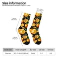 thumbnail image 6 of Uemuo Tangerine Pattern Women's Crew Socks, Soft Durable Breathable Moisture-Wicking with Odor Control Cotton socks, 6 of 9