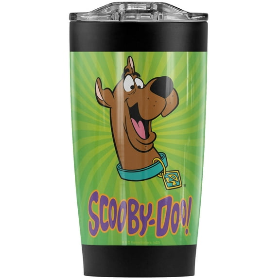 Scooby-Doo Burst Stainless Steel 20 oz Travel Tumbler, Vacuum Insulated & Double Wall with Leakproof Sliding Lid | Great for Coffee/Hot Drinks and Cold Beverages