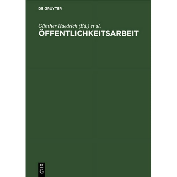 Ãffentlichkeitsarbeit, (Hardcover)