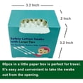 thumbnail image 4 of RAGUPEL 300Pcs Baby Safety Cotton Swabs with Large Tips for Newborn,Babies,Kids,Children,100% Organic Cotton,White Paper Sticks,5 Pack of 60 Swabs Total (5 Paper Boxes), 4 of 7